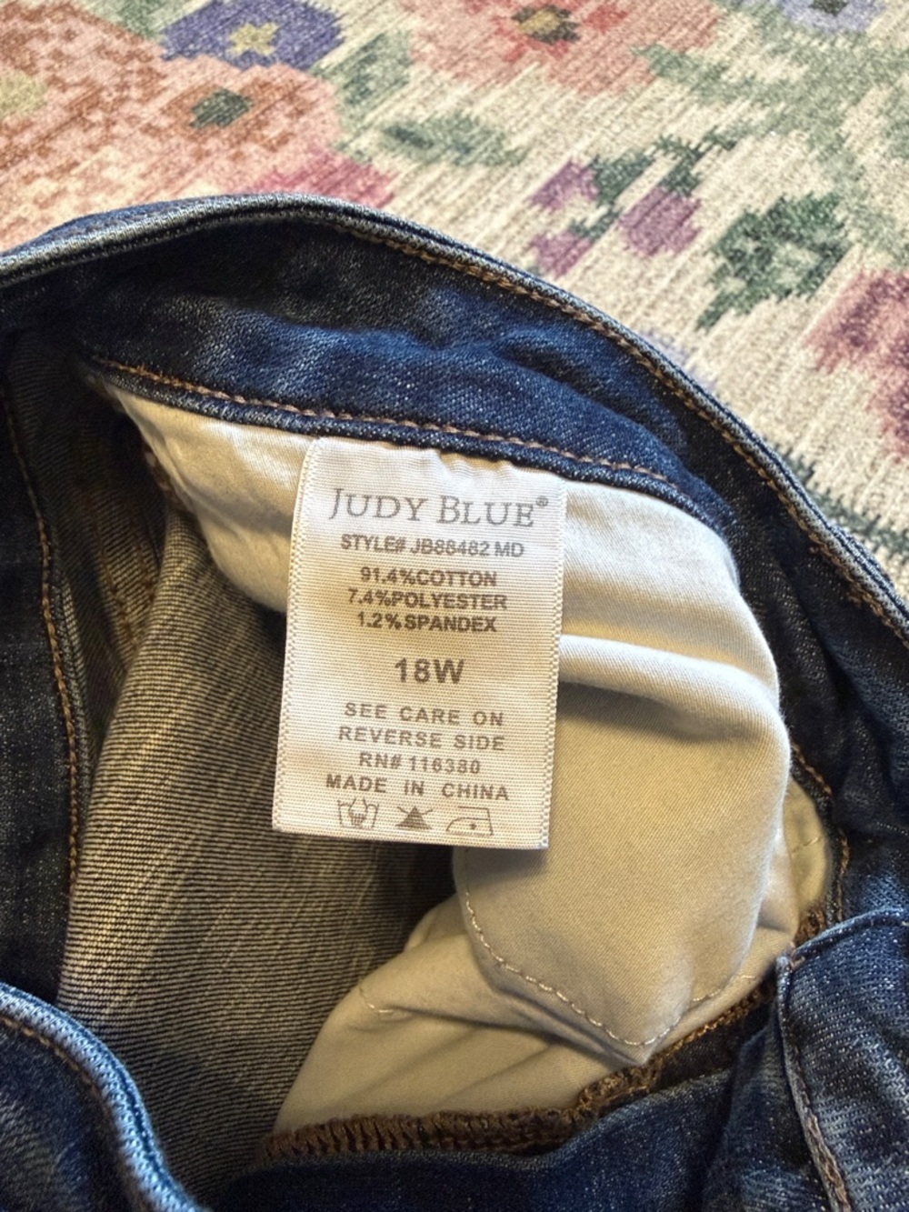 Judy Blue Raw Hem Bootcut Jeans - Picture 2 of 4